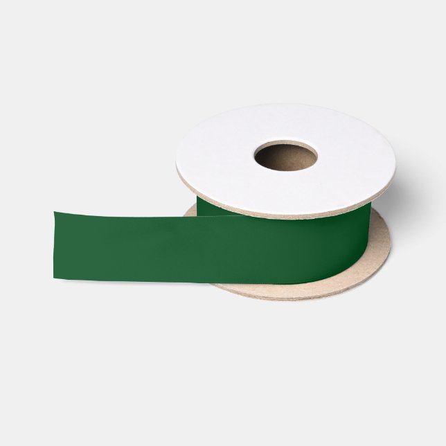 Rich Green (Solid) Satin Ribbon (Spool)