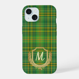 Rich Green Tartan (Plaid) Custom iPhone 15 Case