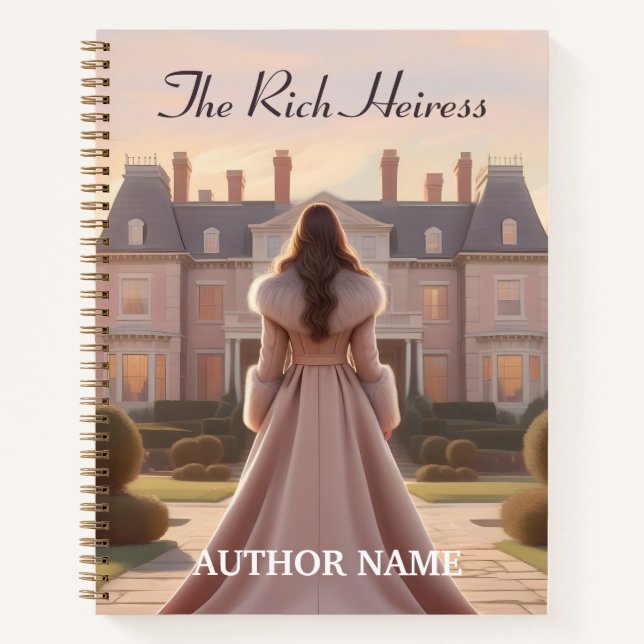 Rich Heiress Book Cover Inspiration Notebook (Front)