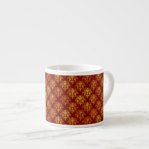 Rich Holiday Damask Espresso Cup
