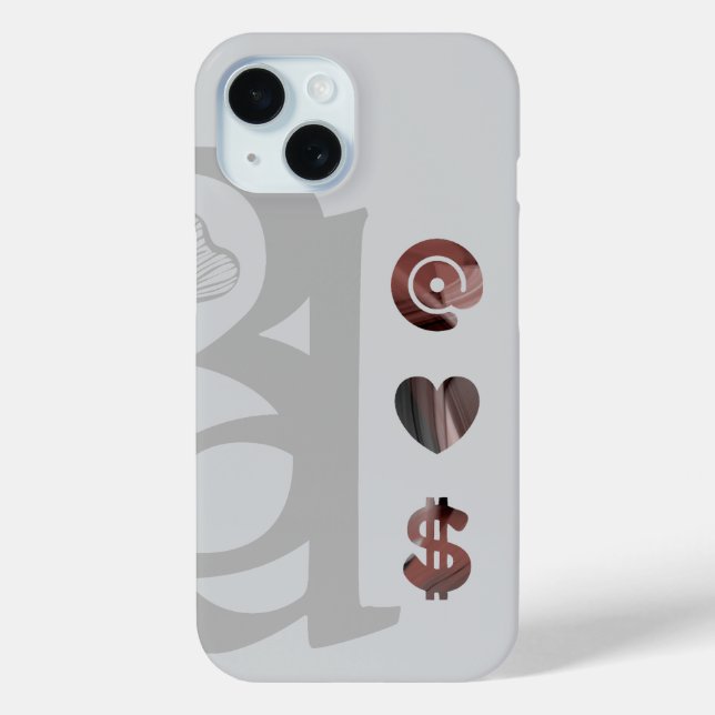 RICH iPhone Cases Trend Abstract Black Powdery (Back)