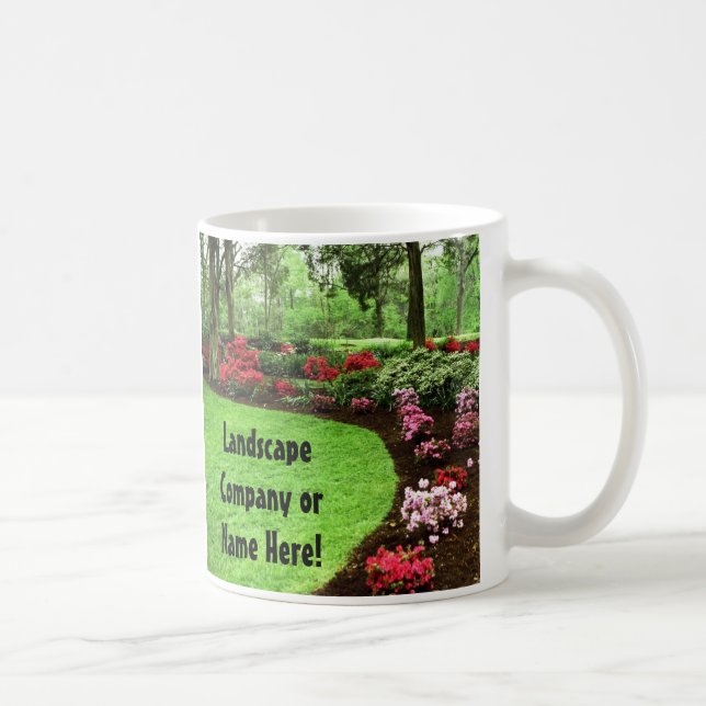 Rich Landscape Lawn Care Business Coffee Mug (Right)