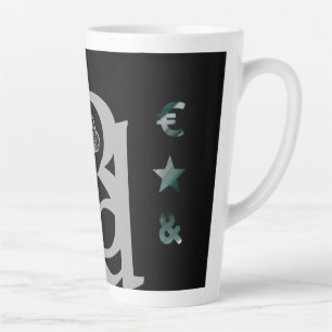RICH Latte Mug Abstract Trend Interior Green