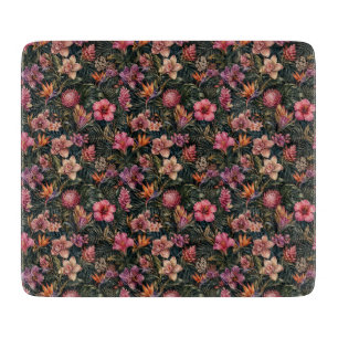 Rich Luxury Exotic Floral Paradise Cutting Board