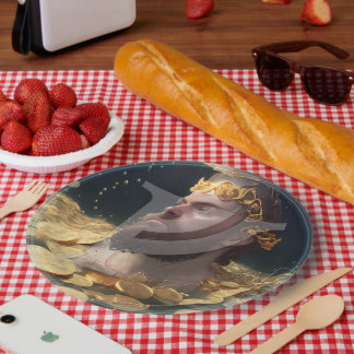 Rich Man Rune Paper Plates |Feoh Fehu Viking Anglo