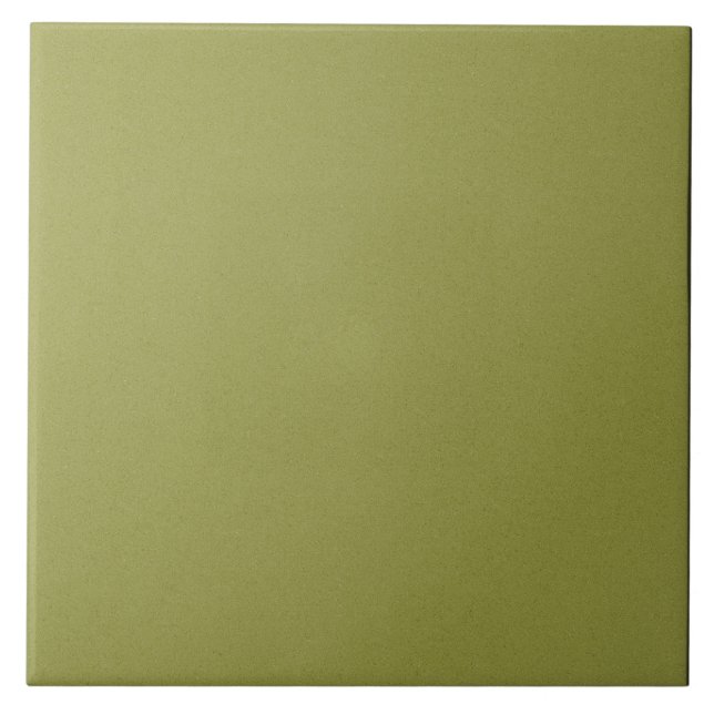 Rich Moss Green Ceramic Tile. Tile (Front)