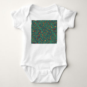 Rich Orchard: Vintage Tree Pattern. Baby Bodysuit