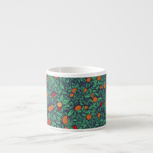 Rich Orchard: Vintage Tree Pattern. Espresso Cup