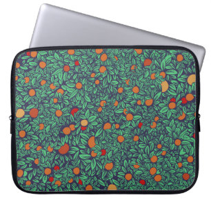 Rich Orchard: Vintage Tree Pattern. Laptop Sleeve