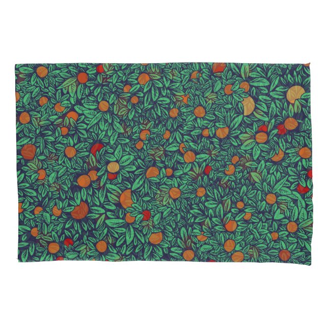 Rich Orchard: Vintage Tree Pattern. Pillowcase (Front)