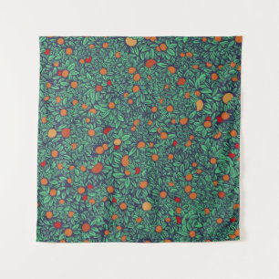 Rich Orchard: Vintage Tree Pattern. Tapestry