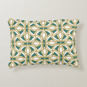 rich ornament. Sloping seamless colourful ornamen Decorative Cushion