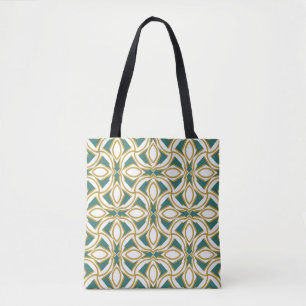 rich ornament. Sloping seamless colourful ornamen Tote Bag
