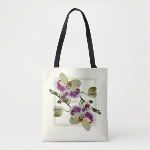 Rich Pale Yellow Orchids Custom Shoulder Tote Bag