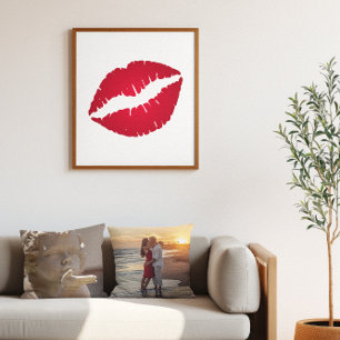 Rich Red Lipstick Poster