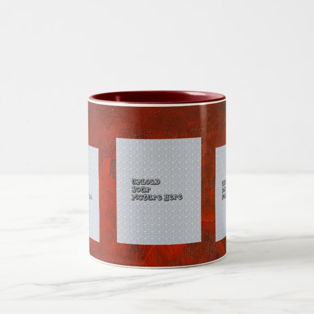 Rich Red Photo Mug Template (Center)