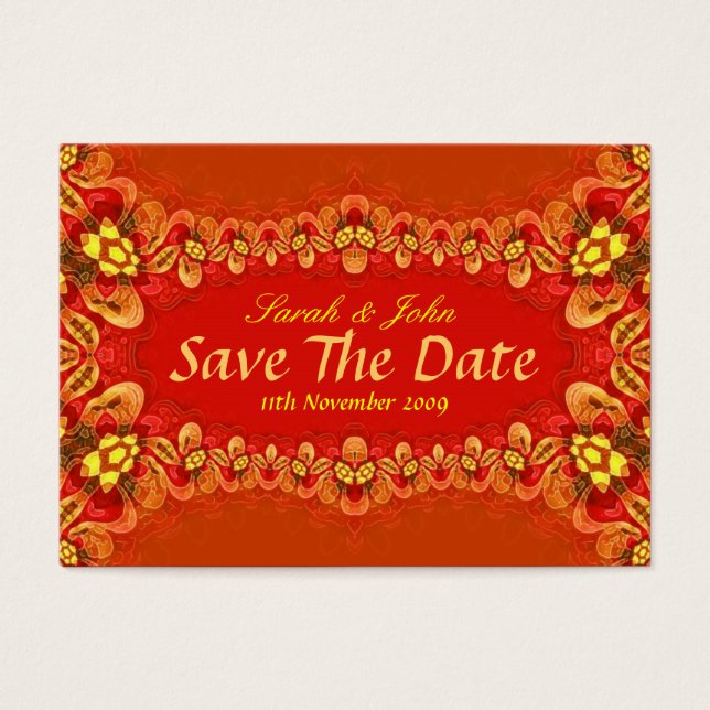 Rich Reds Xtra Wedding and Invitations Card (Front)