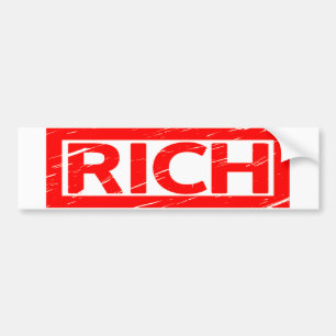 Rich Stamp Bumper Sticker