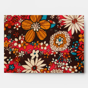 Rich sumptuous vintage floral textile pattern envelopes