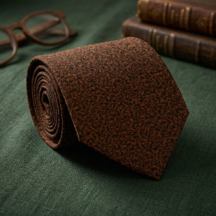 Rich Terracotta Tweed Tie
