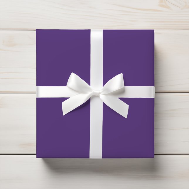Rich Violet Amethyst Purple Solid Colour Wrapping Paper (Creator Uploaded)