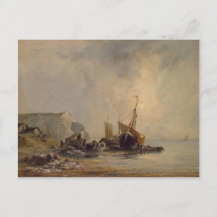 Richard Bonington- Boats by the Normandy Shore Postcard