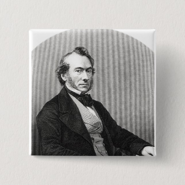 Richard Cobden 15 Cm Square Badge (Front)