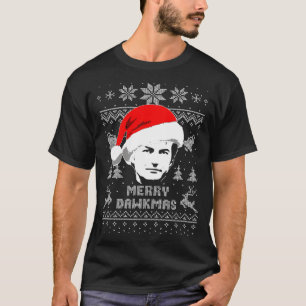 Richard Dawkins Merry Dawkmas Ugly Christmas Sweat T-Shirt