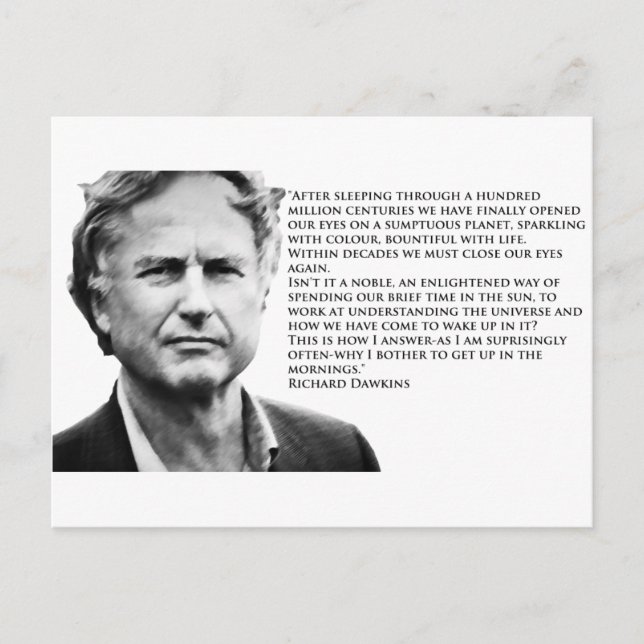 Richard Dawkins Postcard (Front)