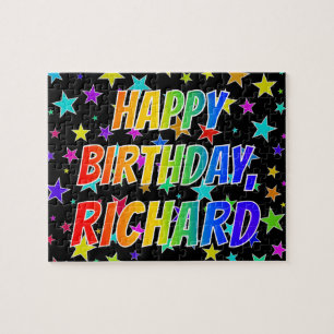 "RICHARD" First Name, Fun "HAPPY BIRTHDAY" Jigsaw Puzzle