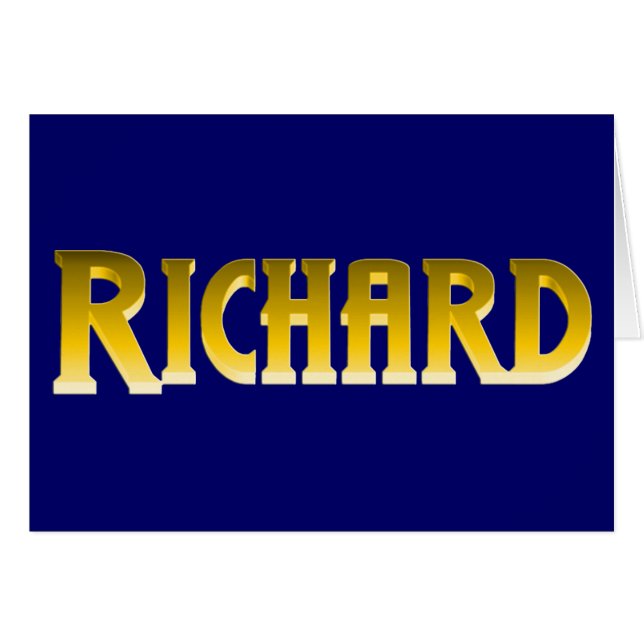 RICHARD, for Richard (Front Horizontal)
