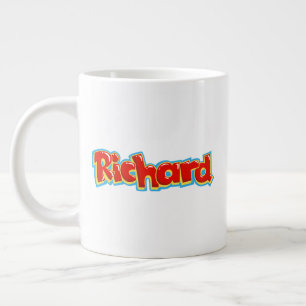 Richard graffiti large coffee mug