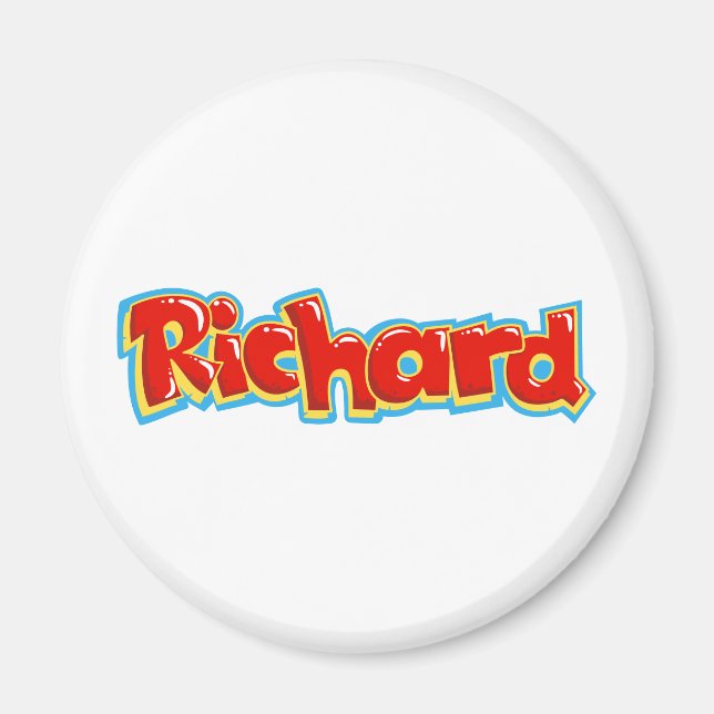 Richard graffiti magnet (Front)