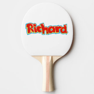 Richard graffiti ping pong paddle