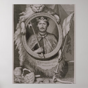 Richard I 'Coeur de Lion' (1157-99) King of Englan Poster
