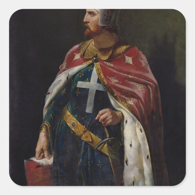 Richard I the Lionheart  King of England, 1841 Square Sticker (Front)