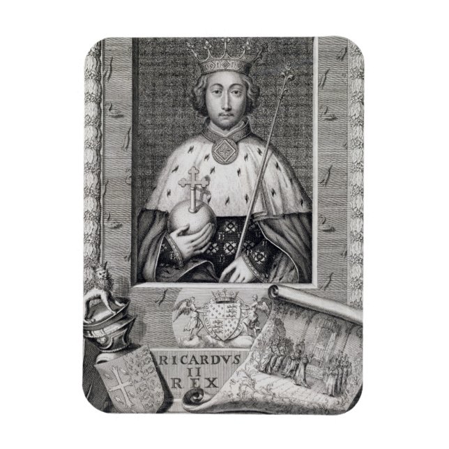 Richard II (1367-1400) King of England 1377-99, af Magnet (Vertical)