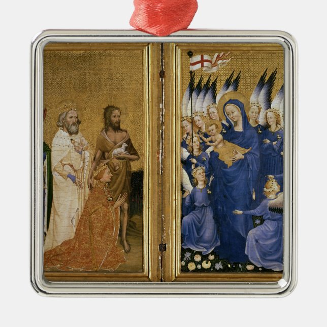 Richard II Presented to the Virgin and Child Metal Tree Decoration (Front)