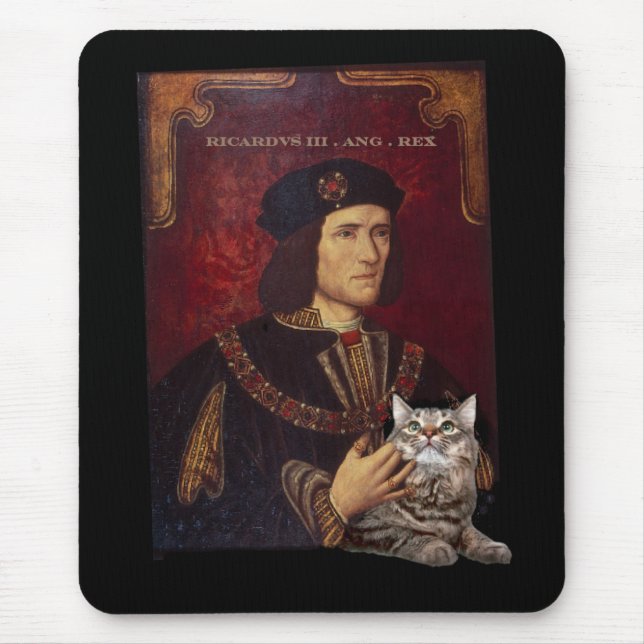 Richard III and his cat Mouse Pad (Front)