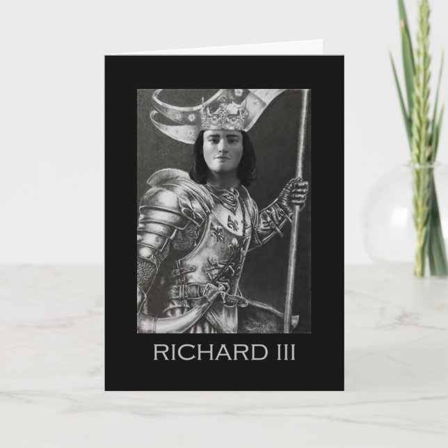 Richard III prepares for battle Card (Front)
