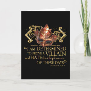 Richard III Quote (Gold Version) Card