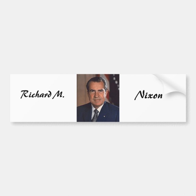 Richard M. Nixon 37 Bumper Sticker (Front)