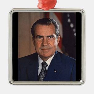 Richard M. Nixon 37th President Metal Ornament