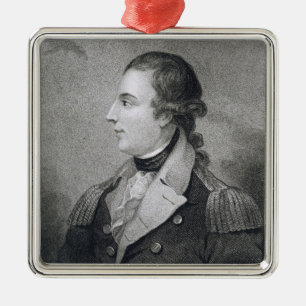 Richard Montgomery (1736-75) engraved by E. Macken Metal Ornament