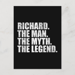 Richard name, Richard The Man The Myth The Legend Postcard