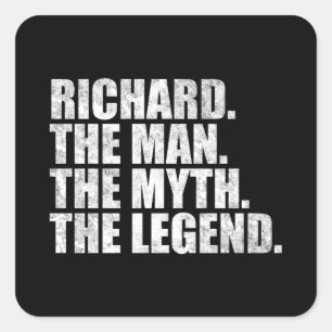 Richard name, Richard The Man The Myth The Legend Square Sticker