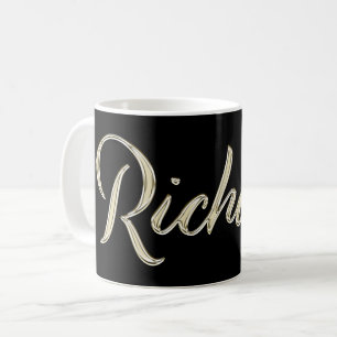 Richard Name whitegold Tasse Teetasse Kaffeetasse Coffee Mug
