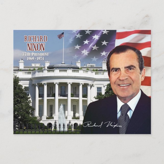 Richard Nixon -  37th President of the U.S. Postcard (Front)