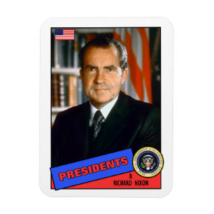 Richard Nixon Baseball Card Magnet