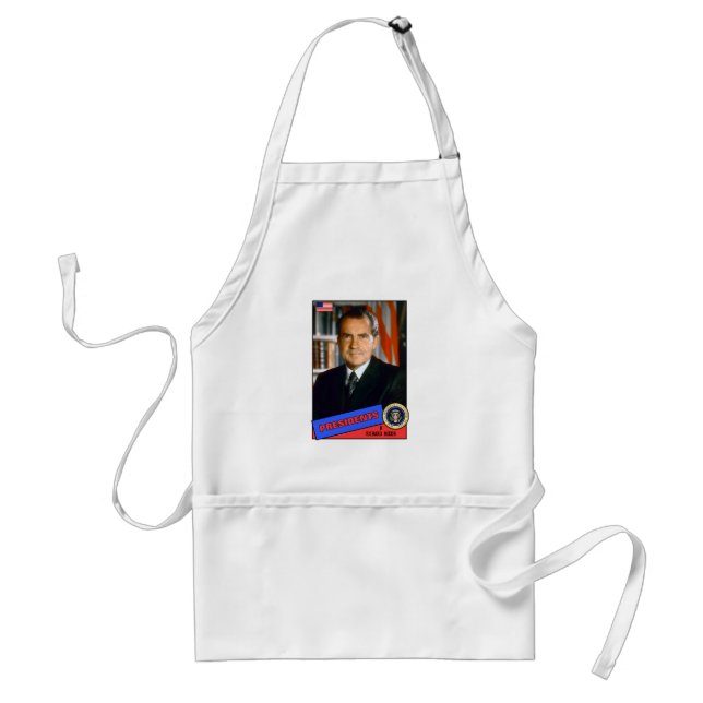 Richard Nixon Baseball Card Standard Apron (Front)